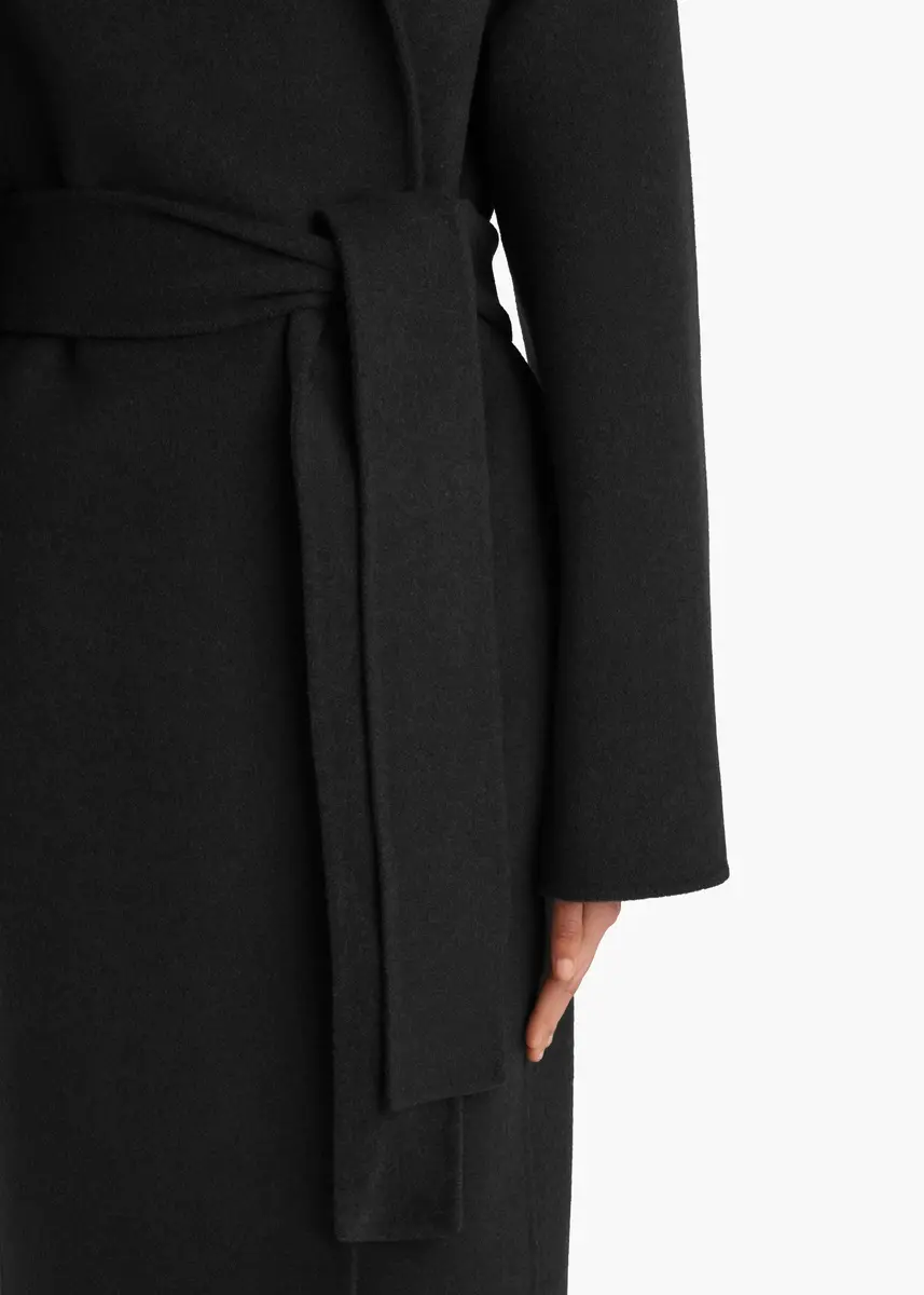 Khaite Romare Coat In Charcoal | Thumbnail 5