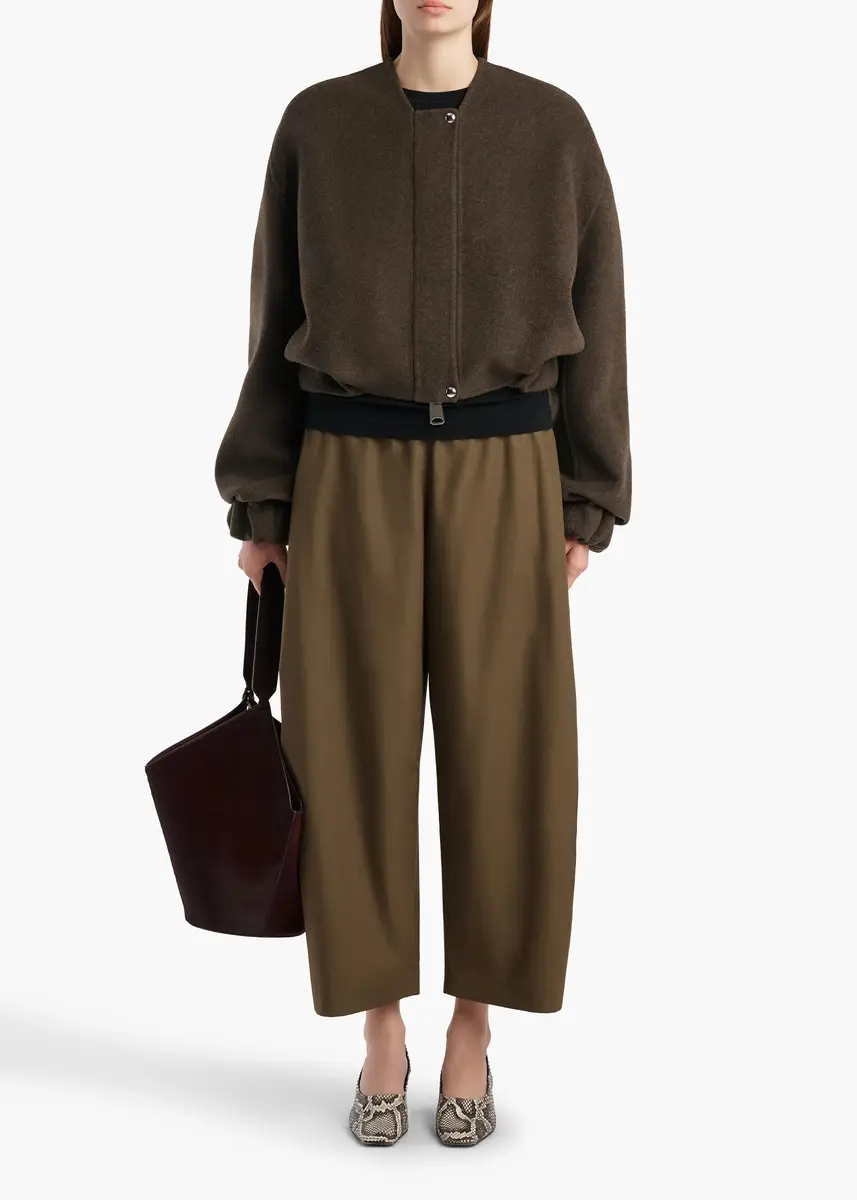 Khaite Cordan Jacket In Army Melange | Thumbnail 2 Khaite Cordan Jacket In Army Melange | Thumbnail 2