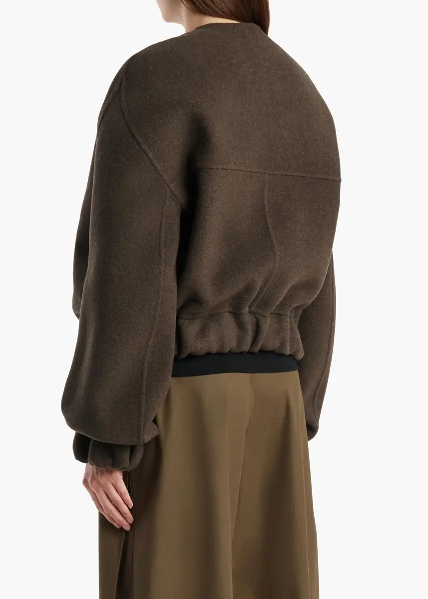 Khaite Cordan Jacket In Army Melange | Thumbnail 4 Khaite Cordan Jacket In Army Melange | Thumbnail 4