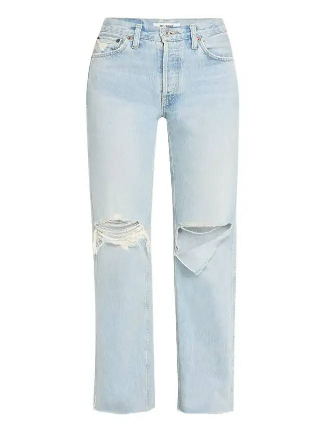 90s High-Rise Loose Straight Jeans