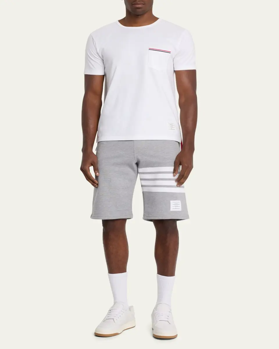Thom Browne Men's 4-Bar Basic Terry Sweat Shorts | Thumbnail 2 Thom Browne Men's 4-Bar Basic Terry Sweat Shorts | Thumbnail 2