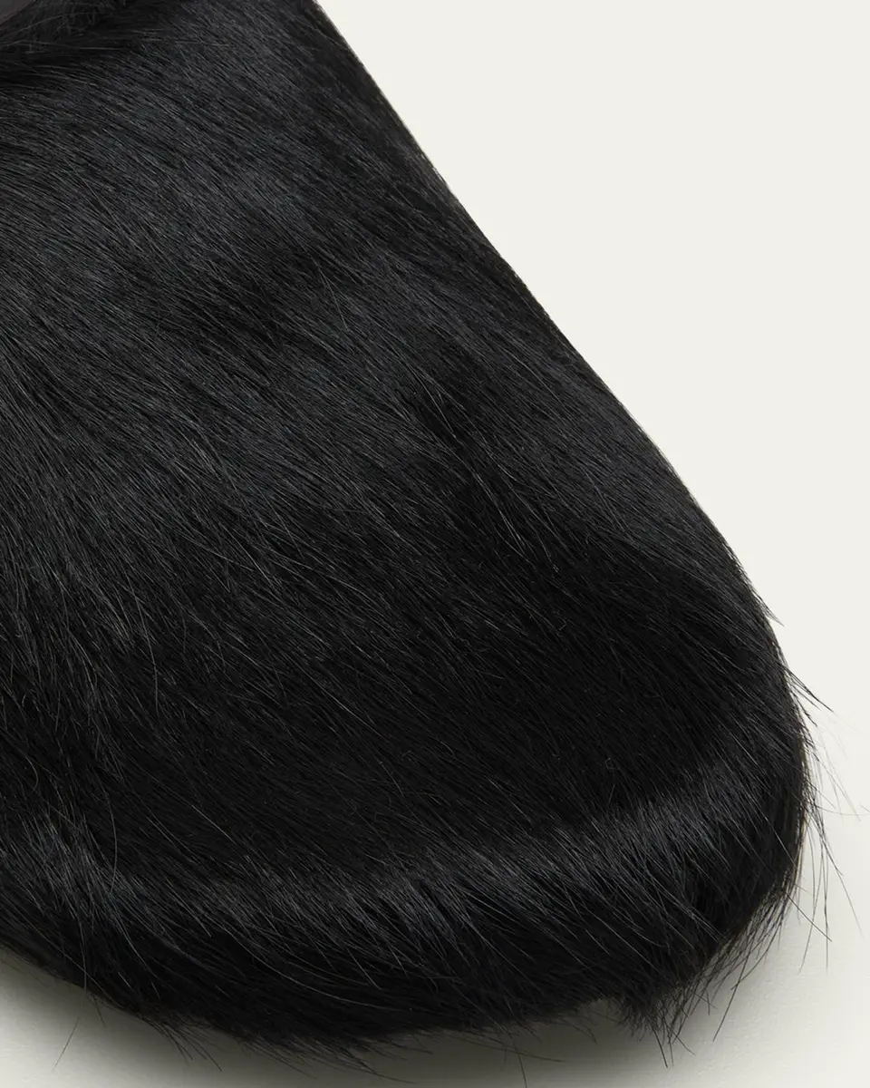 Marni Men's Fussbett Calf Hair Sabot Mules | Thumbnail 5 Marni Men's Fussbett Calf Hair Sabot Mules | Thumbnail 5