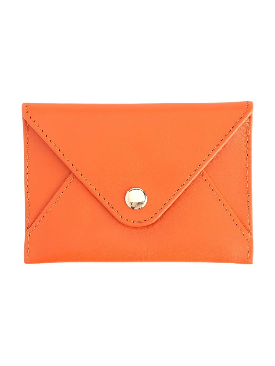 Royce New York Monogrammed Leather Envelope Style Card Holder, Personalized