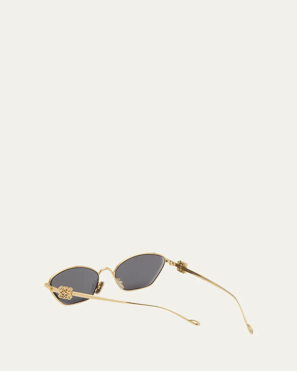 Loewe Anagram Golden Metal Cat-Eye Sunglasses | Thumbnail 2 Loewe Anagram Golden Metal Cat-Eye Sunglasses | Thumbnail 2