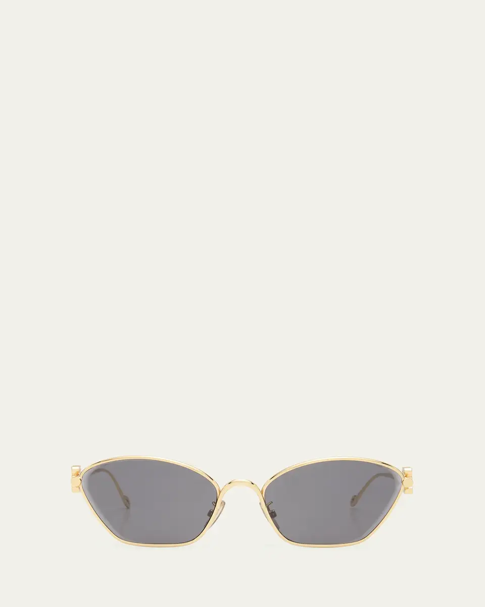 Loewe Anagram Golden Metal Cat-Eye Sunglasses | Thumbnail 3 Loewe Anagram Golden Metal Cat-Eye Sunglasses | Thumbnail 3