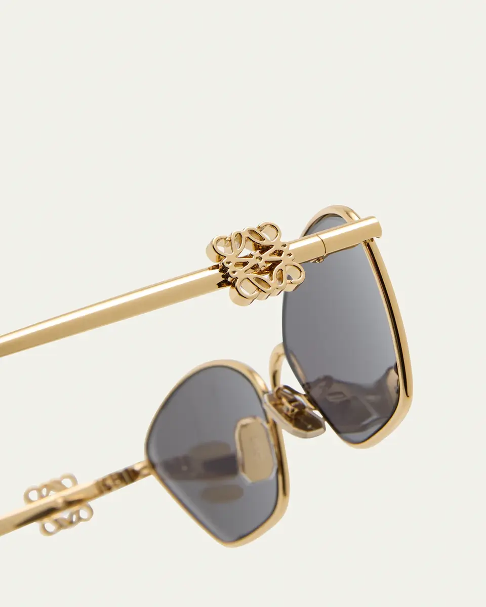 Loewe Anagram Golden Metal Cat-Eye Sunglasses | Thumbnail 4 Loewe Anagram Golden Metal Cat-Eye Sunglasses | Thumbnail 4
