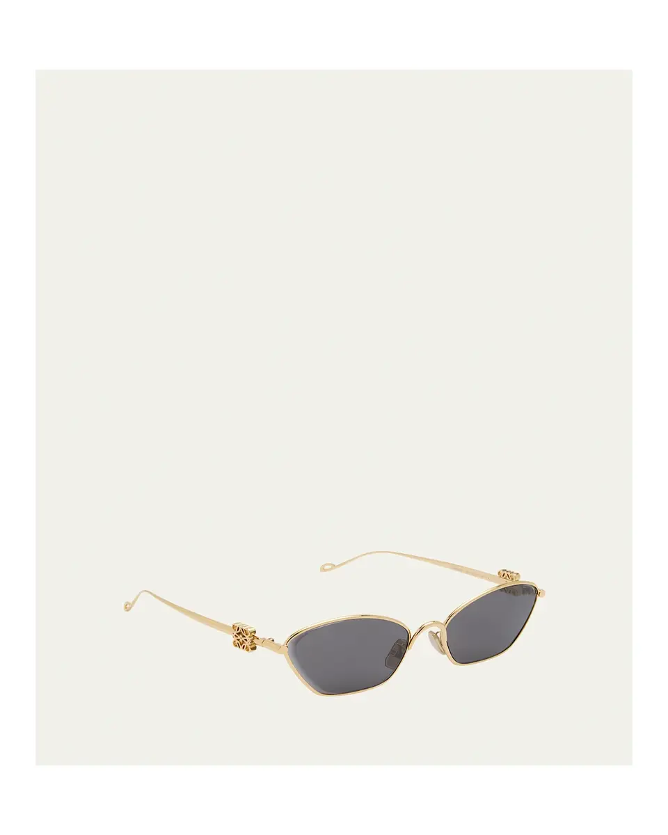 Loewe Anagram Golden Metal Cat-Eye Sunglasses | Thumbnail 5 Loewe Anagram Golden Metal Cat-Eye Sunglasses | Thumbnail 5