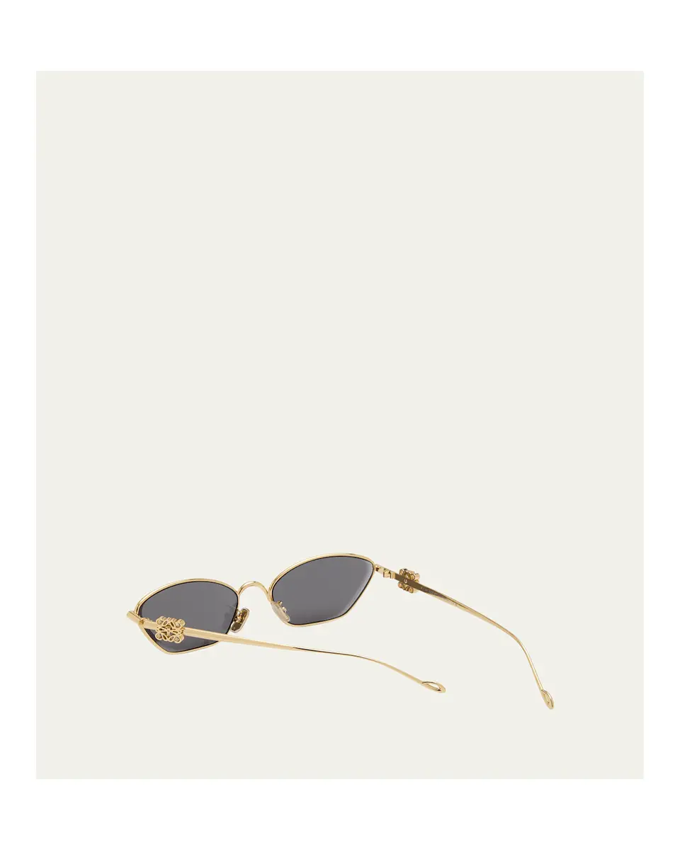 Loewe Anagram Golden Metal Cat-Eye Sunglasses | Thumbnail 6 Loewe Anagram Golden Metal Cat-Eye Sunglasses | Thumbnail 6