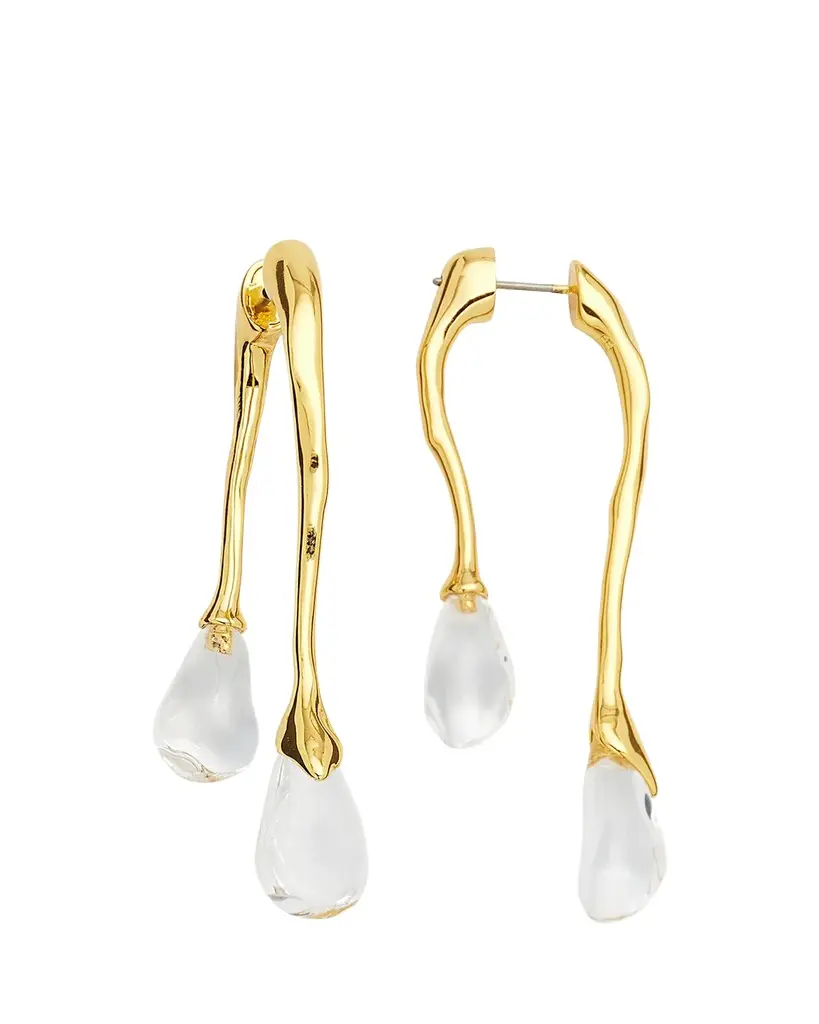 ALEXIS BITTAR Lucite Front-Back Double Drop Earrings | Image 1 ALEXIS BITTAR Lucite Front-Back Double Drop Earrings | Image 1