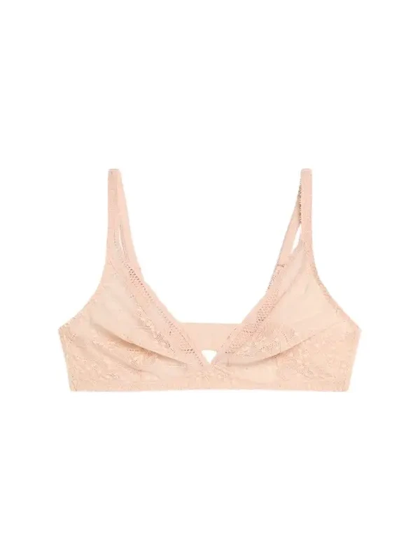 Comete Lace-Trim Tulle Bralette Comete Lace-Trim Tulle Bralette
