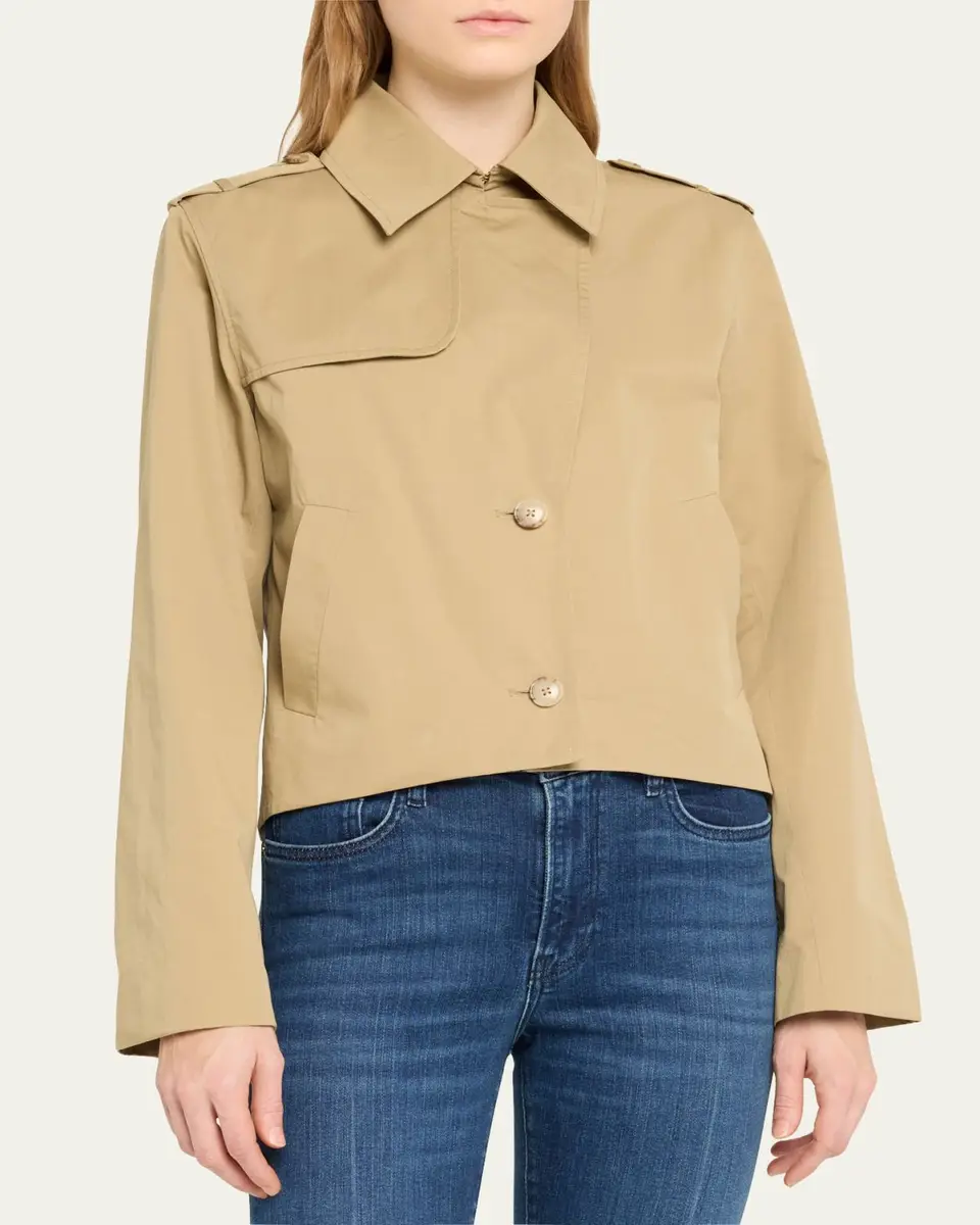 Frame Short Trench Jacket | Thumbnail 4 Frame Short Trench Jacket | Thumbnail 4