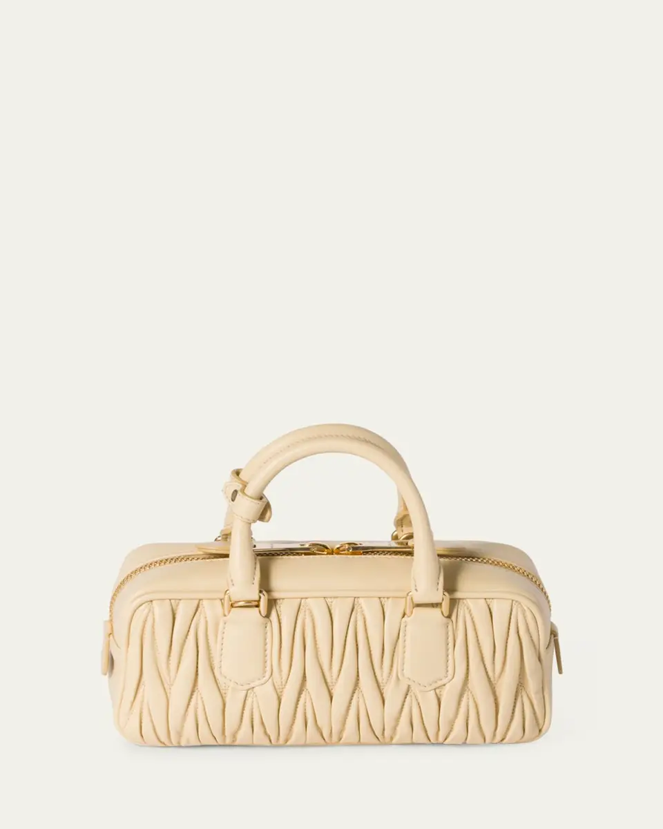 Miu Miu Zip Quilted Leather Top-Handle Bag | Thumbnail 4 Miu Miu Zip Quilted Leather Top-Handle Bag | Thumbnail 4