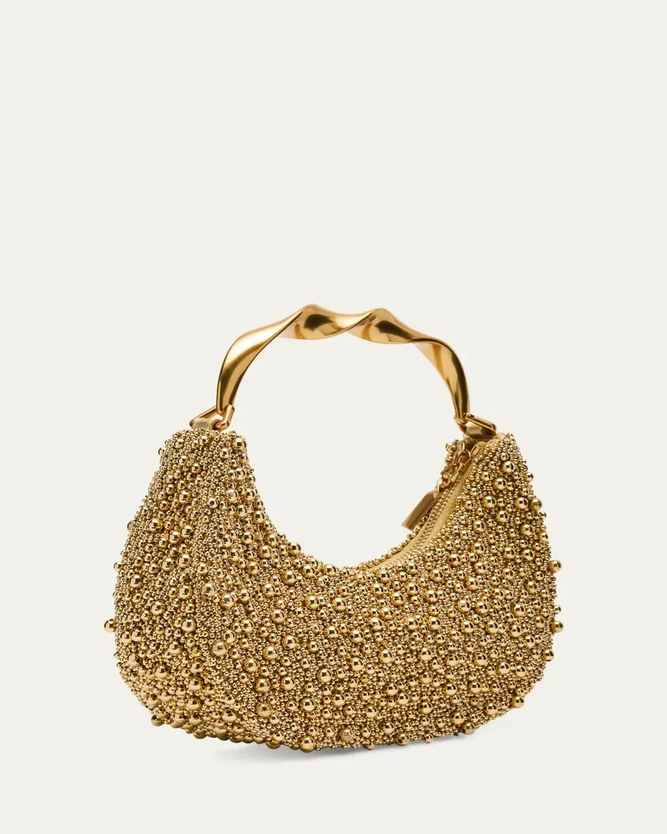 Simkhai Evelyn Crescent Beaded Top-Handle Bag | Thumbnail 3 Simkhai Evelyn Crescent Beaded Top-Handle Bag | Thumbnail 3