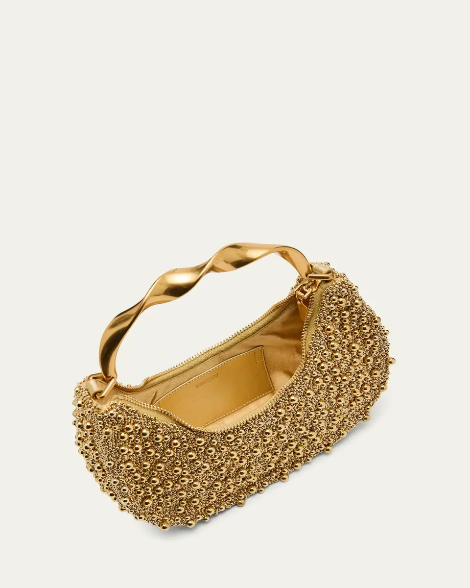 Simkhai Evelyn Crescent Beaded Top-Handle Bag | Thumbnail 4 Simkhai Evelyn Crescent Beaded Top-Handle Bag | Thumbnail 4