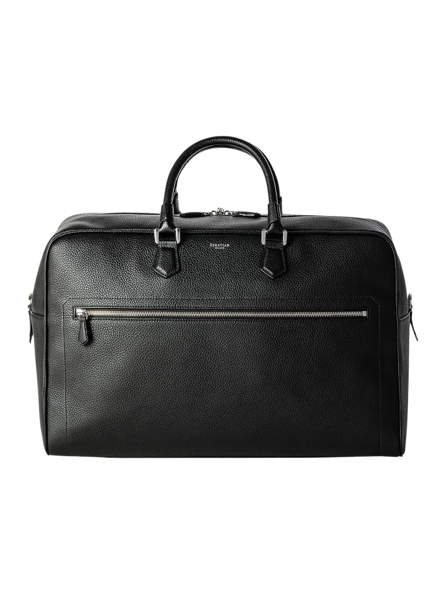 Serapian Men's Medium Cachemire Leather Weekender Bag