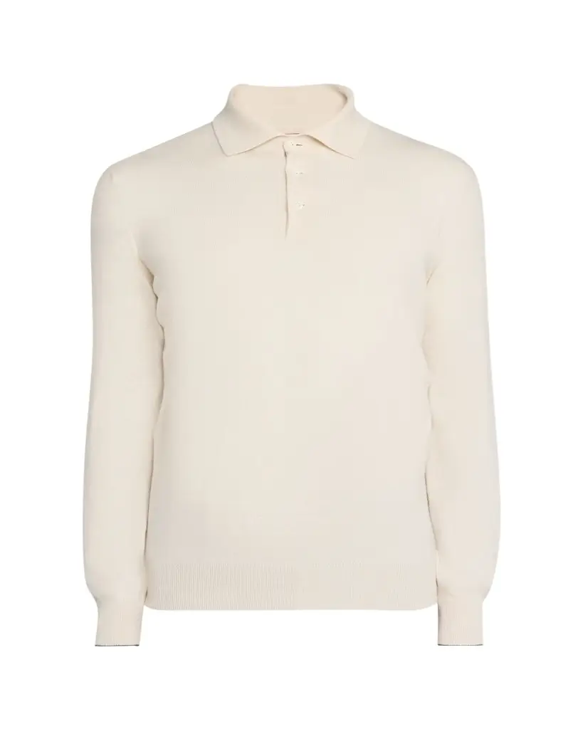 Men's Premium Cashmere Polo Sweater