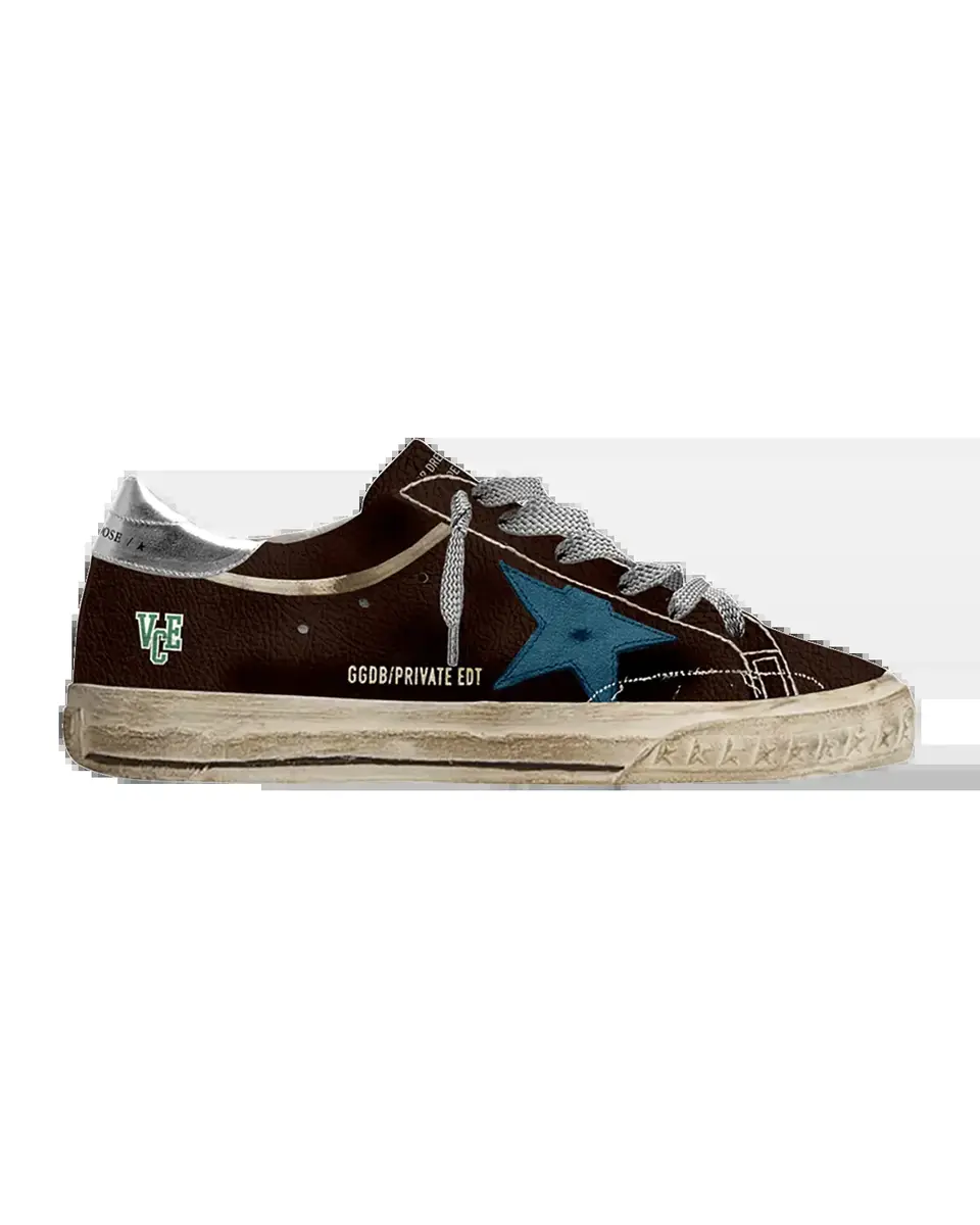 Golden Goose Men's Super-Star Leather Low-Top Sneakers | Thumbnail 2