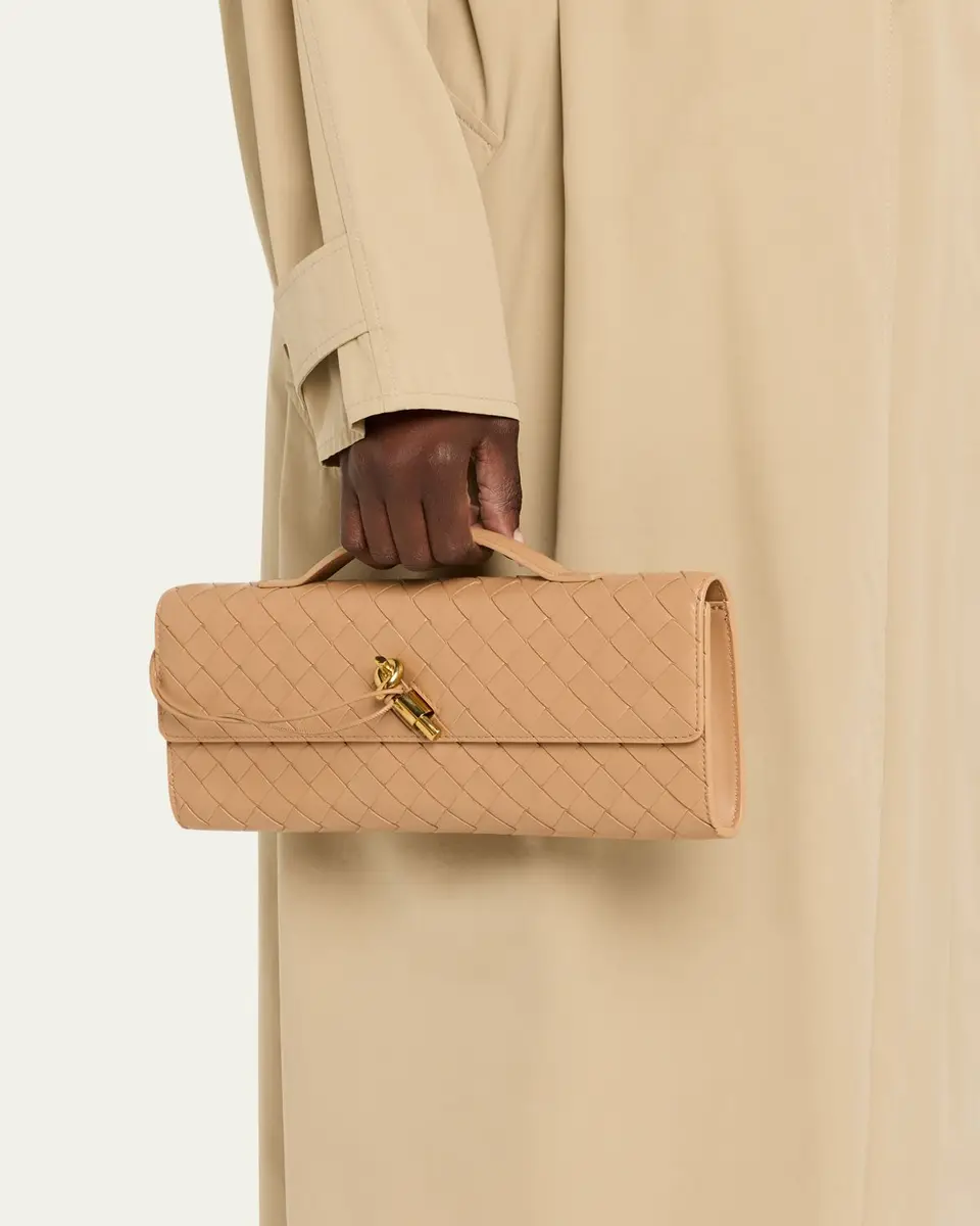 Bottega Veneta Long Andiamo Clutch Bag with Handle | Thumbnail 2 Bottega Veneta Long Andiamo Clutch Bag with Handle | Thumbnail 2