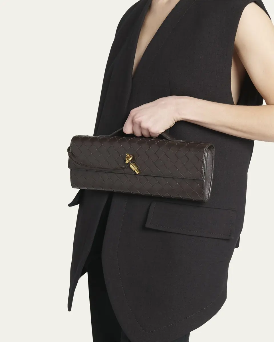 Bottega Veneta Long Andiamo Clutch Bag with Handle | Thumbnail 6 Bottega Veneta Long Andiamo Clutch Bag with Handle | Thumbnail 6