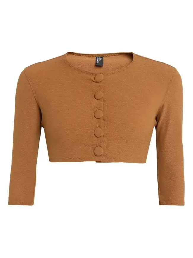 Crepe Cropped Cardigan Crepe Cropped Cardigan