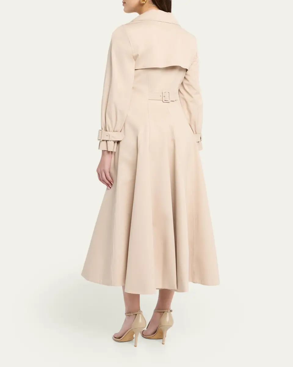 Alice + Olivia Ellie Godet Trench Coat | Thumbnail 3 Alice + Olivia Ellie Godet Trench Coat | Thumbnail 3