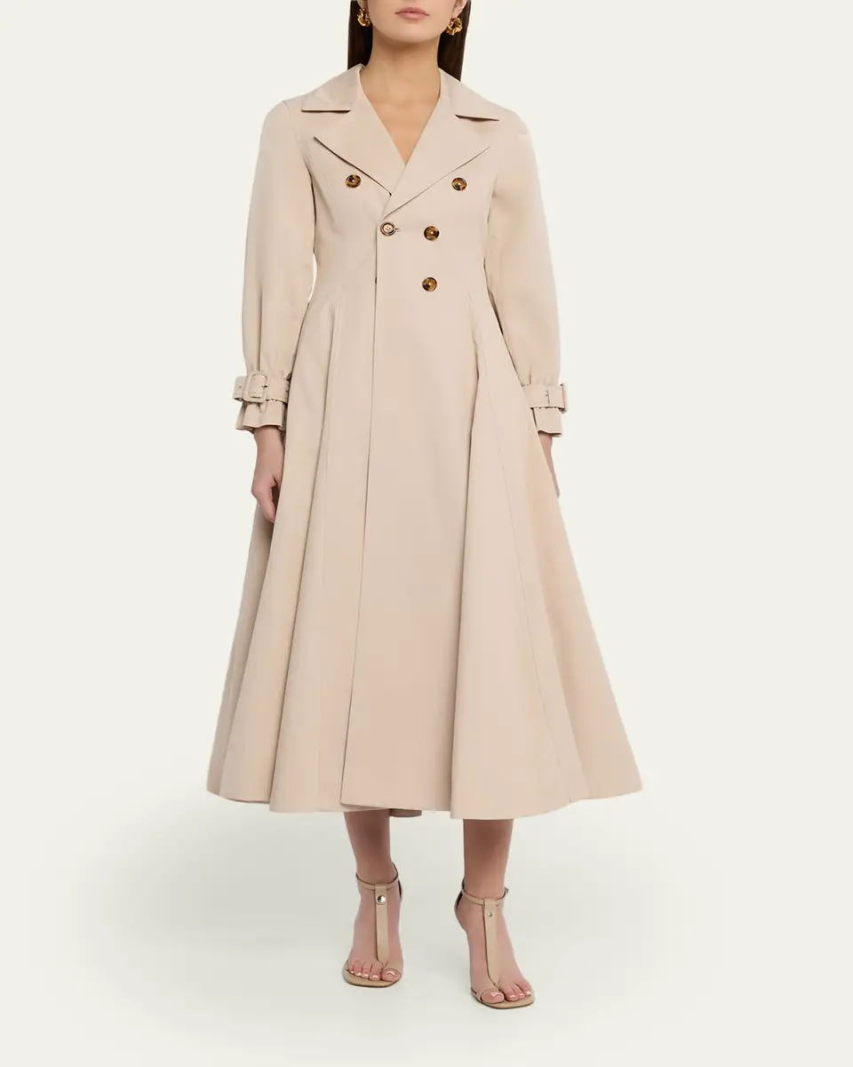 Alice + Olivia Ellie Godet Trench Coat | Thumbnail 4 Alice + Olivia Ellie Godet Trench Coat | Thumbnail 4