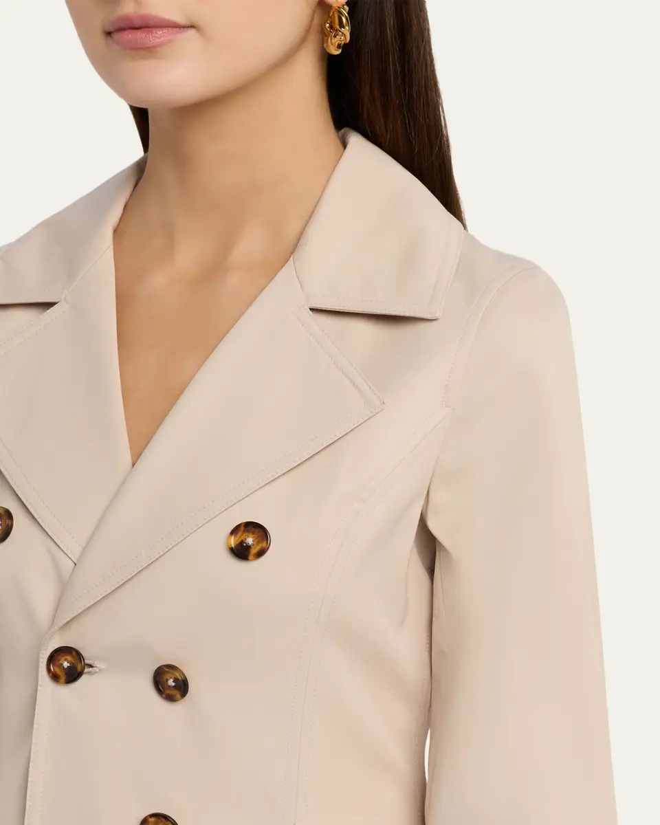 Alice + Olivia Ellie Godet Trench Coat | Thumbnail 5 Alice + Olivia Ellie Godet Trench Coat | Thumbnail 5