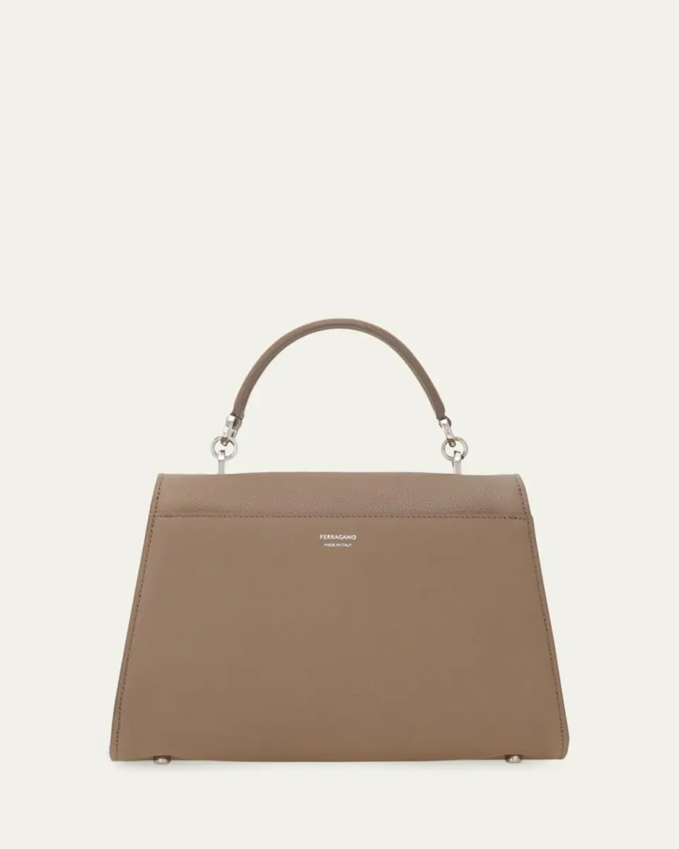 Ferragamo Double Gancio Leather Top-Handle Bag | Thumbnail 2 Ferragamo Double Gancio Leather Top-Handle Bag | Thumbnail 2