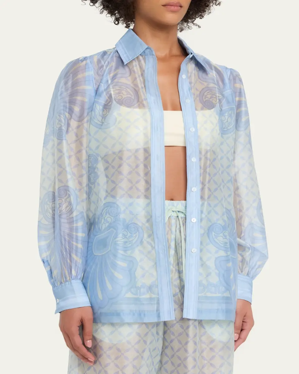 Shani Shemer Susan Button-Front Shirt | Thumbnail 4 Shani Shemer Susan Button-Front Shirt | Thumbnail 4