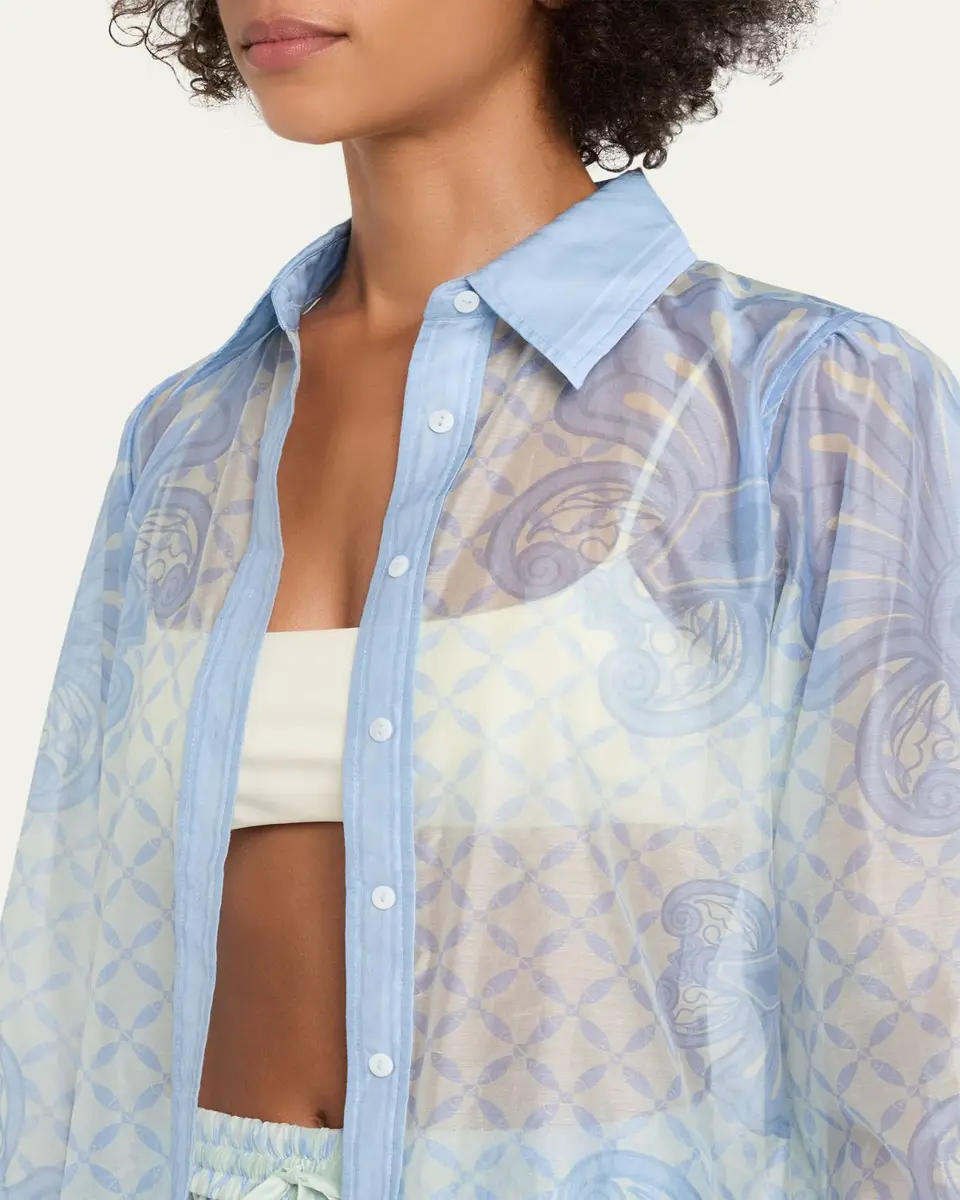 Shani Shemer Susan Button-Front Shirt | Thumbnail 5 Shani Shemer Susan Button-Front Shirt | Thumbnail 5