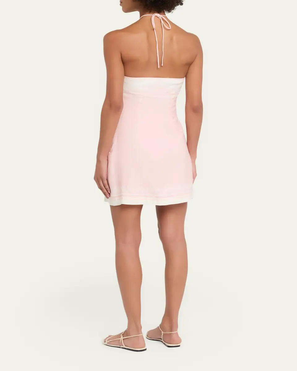 Shani Shemer Oliver Halter Mini Dress | Thumbnail 3 Shani Shemer Oliver Halter Mini Dress | Thumbnail 3