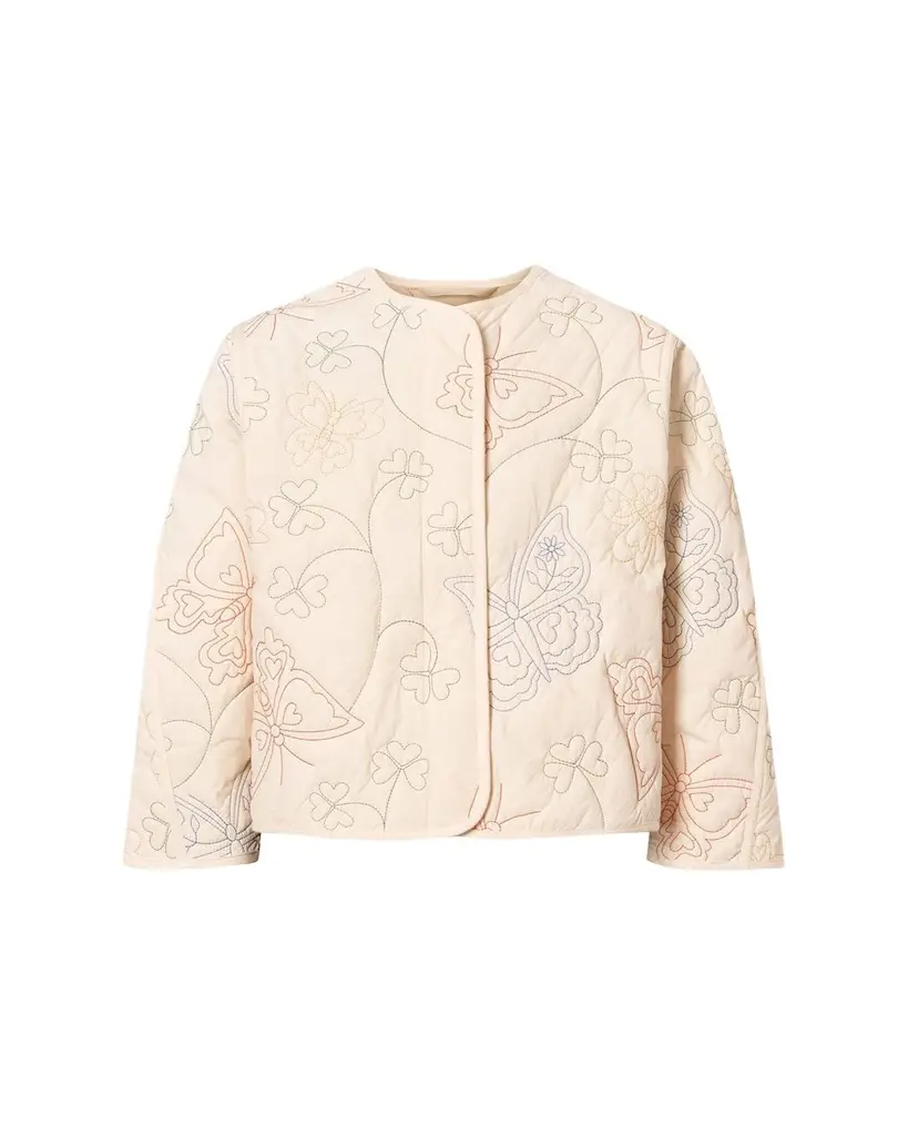 Molo Girl's Holley Embroidered Quilted Jacket, Size 8-16 | Image 1 Molo Girl's Holley Embroidered Quilted Jacket, Size 8-16 | Image 1