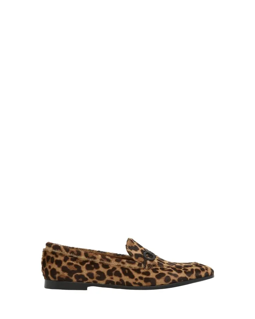 FERRAGAMO Soldy Leopard Calf Hair Loafers | Image 1 FERRAGAMO Soldy Leopard Calf Hair Loafers | Image 1