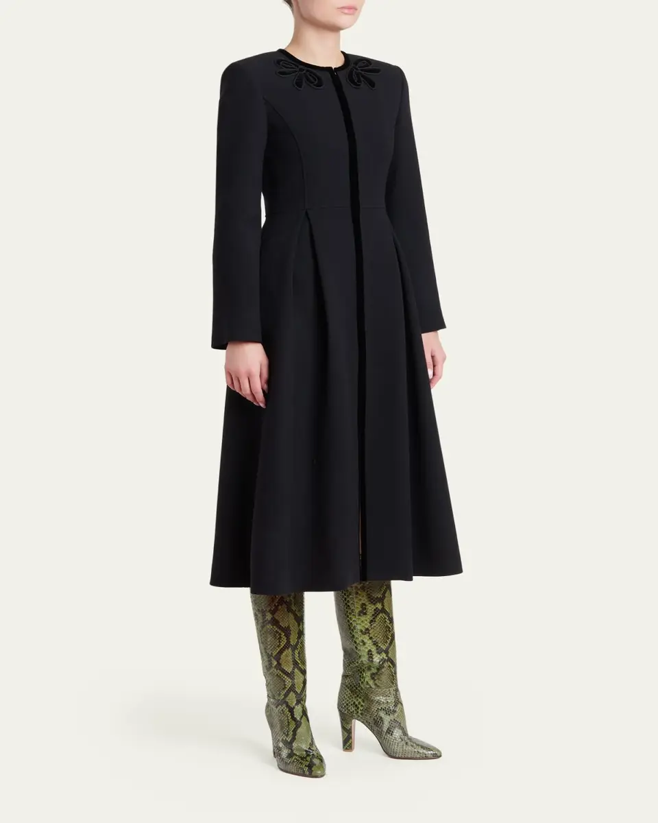 Valentino Garavani 85mm Pattie Snakeskin Knee-High Boots | Thumbnail 3