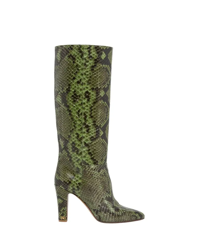 85mm Pattie Snakeskin Knee-High Boots 85mm Pattie Snakeskin Knee-High Boots