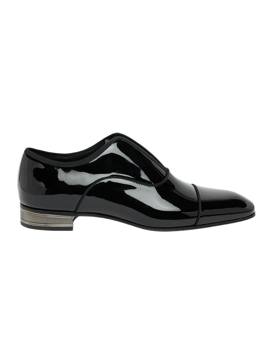 Christian Louboutin Men's Alphamale Galvin Patent Leather Cap-Toe Loafers