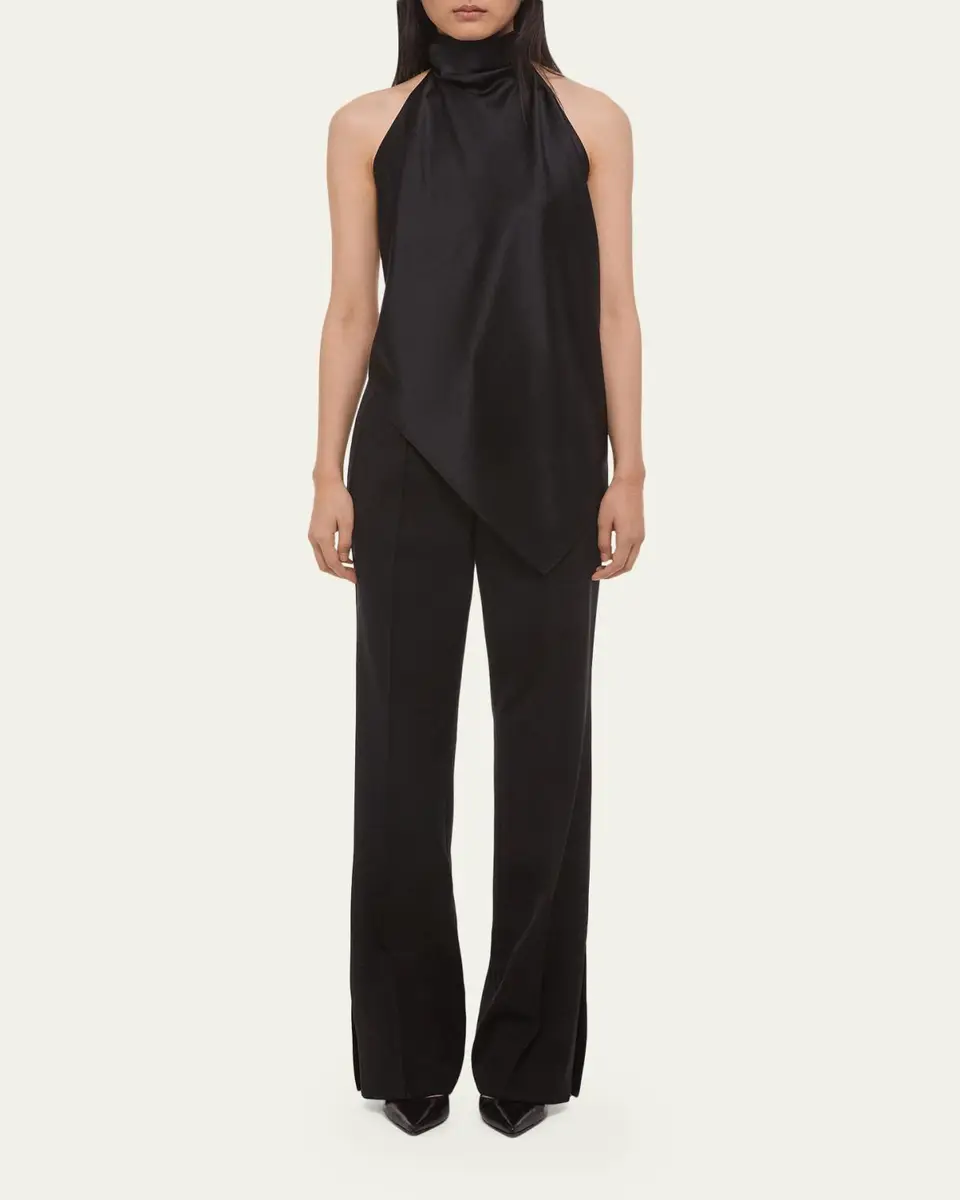 Helmut Lang Silk Tie Scarf Top | Thumbnail 2 Helmut Lang Silk Tie Scarf Top | Thumbnail 2