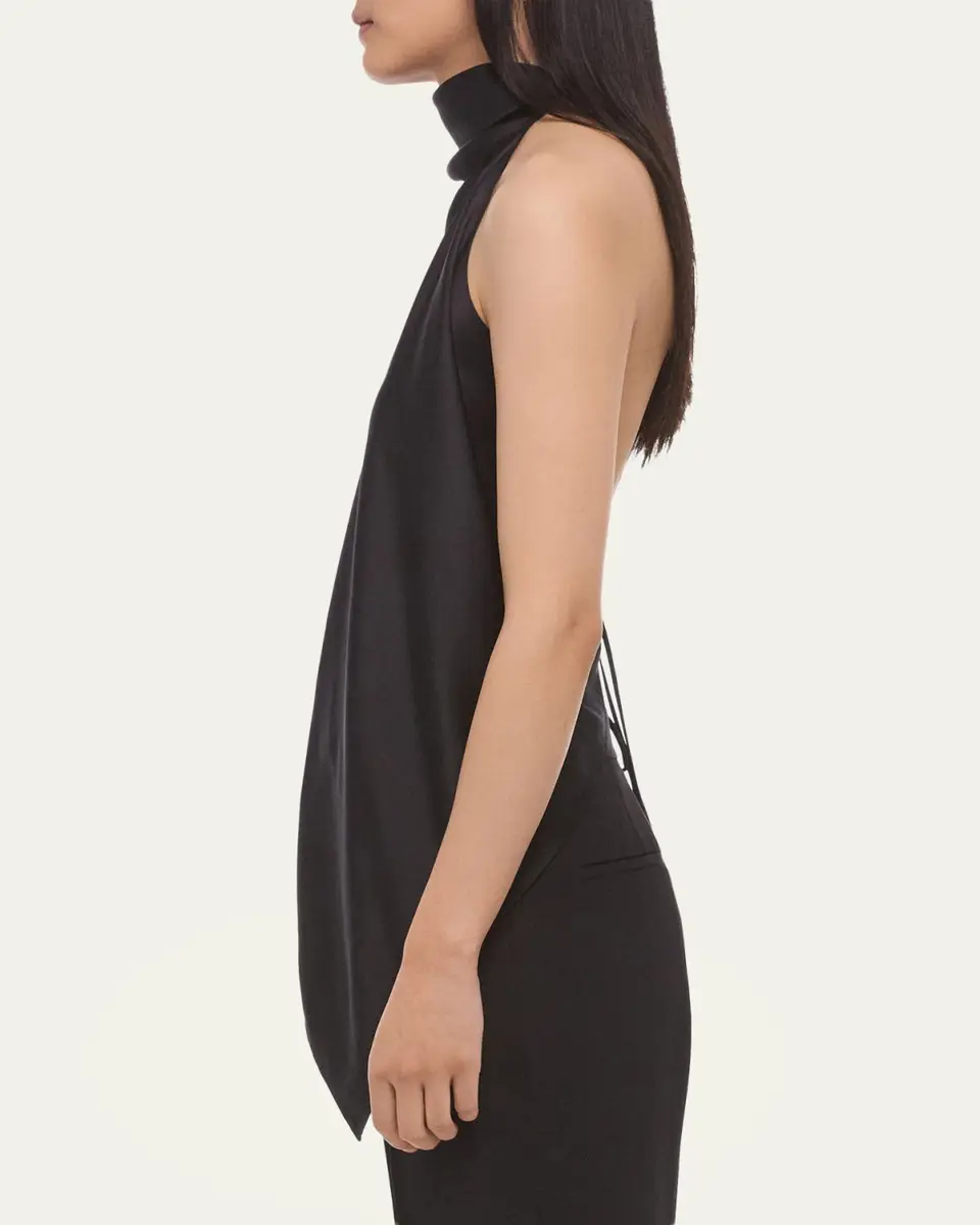Helmut Lang Silk Tie Scarf Top | Thumbnail 3 Helmut Lang Silk Tie Scarf Top | Thumbnail 3