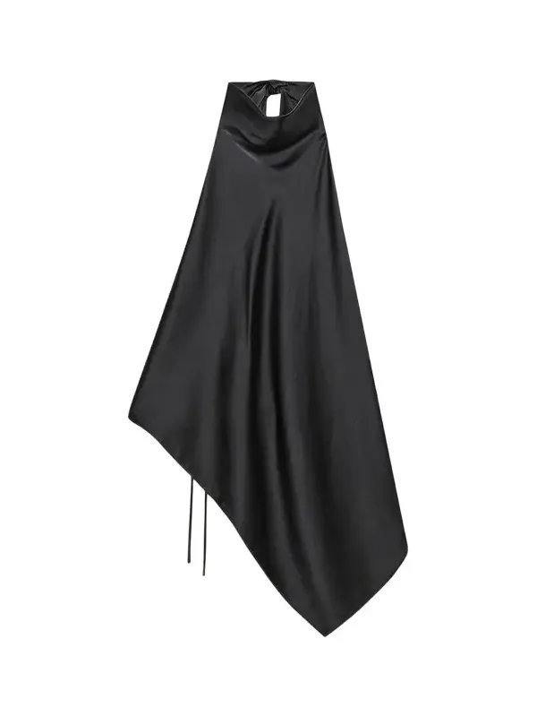 Silk Tie Scarf Top Silk Tie Scarf Top