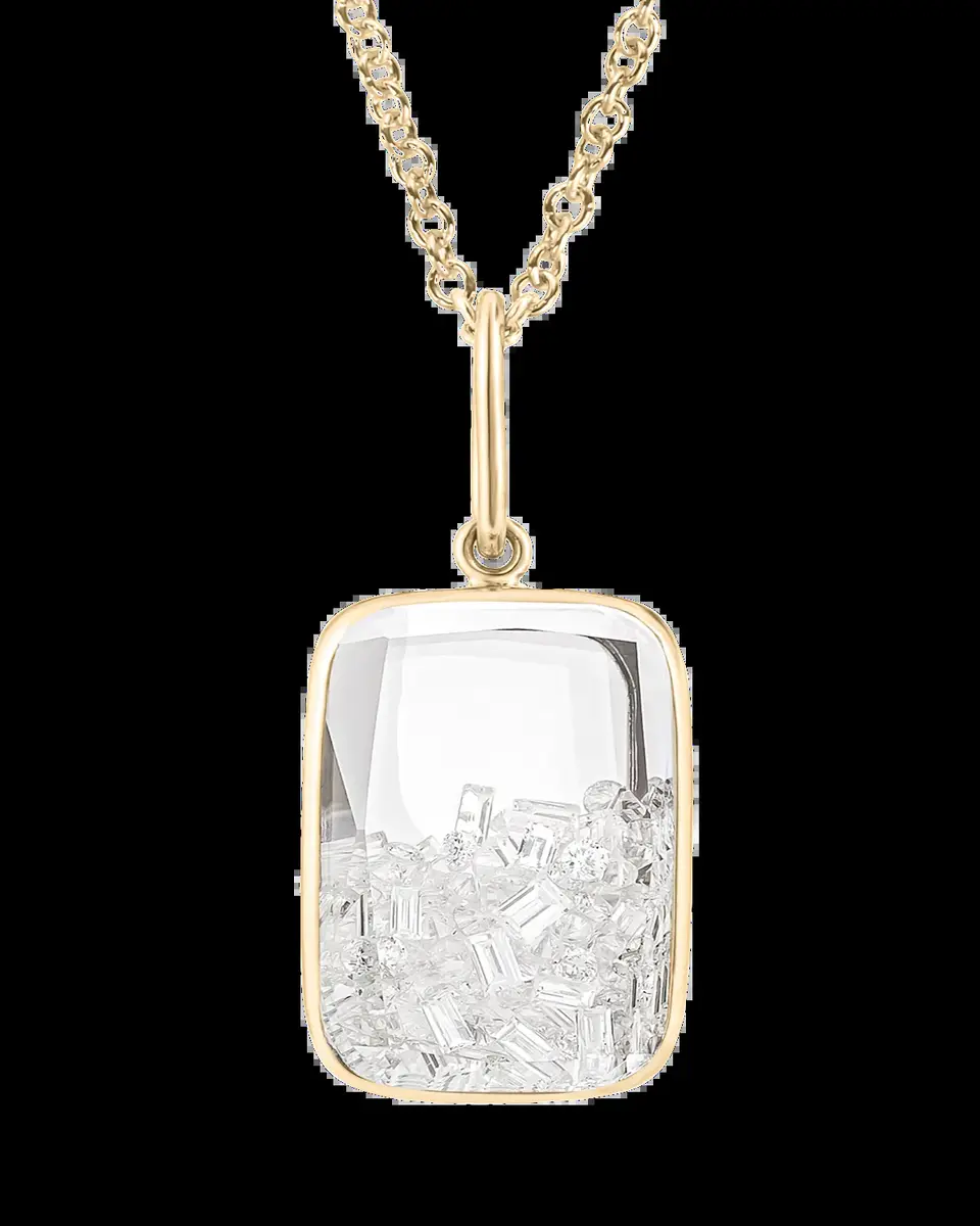 MORITZ GLIK 18K Yellow Gold Ten Fourteen Kaleidoscope Shaker Pendant with Diamonds | Thumbnail 2 MORITZ GLIK 18K Yellow Gold Ten Fourteen Kaleidoscope Shaker Pendant with Diamonds | Thumbnail 2