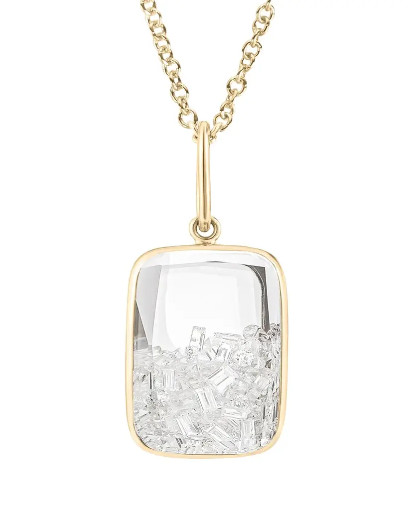 MORITZ GLIK 18K Yellow Gold Ten Fourteen Kaleidoscope Shaker Pendant with Diamonds | Image 1 MORITZ GLIK 18K Yellow Gold Ten Fourteen Kaleidoscope Shaker Pendant with Diamonds | Image 1