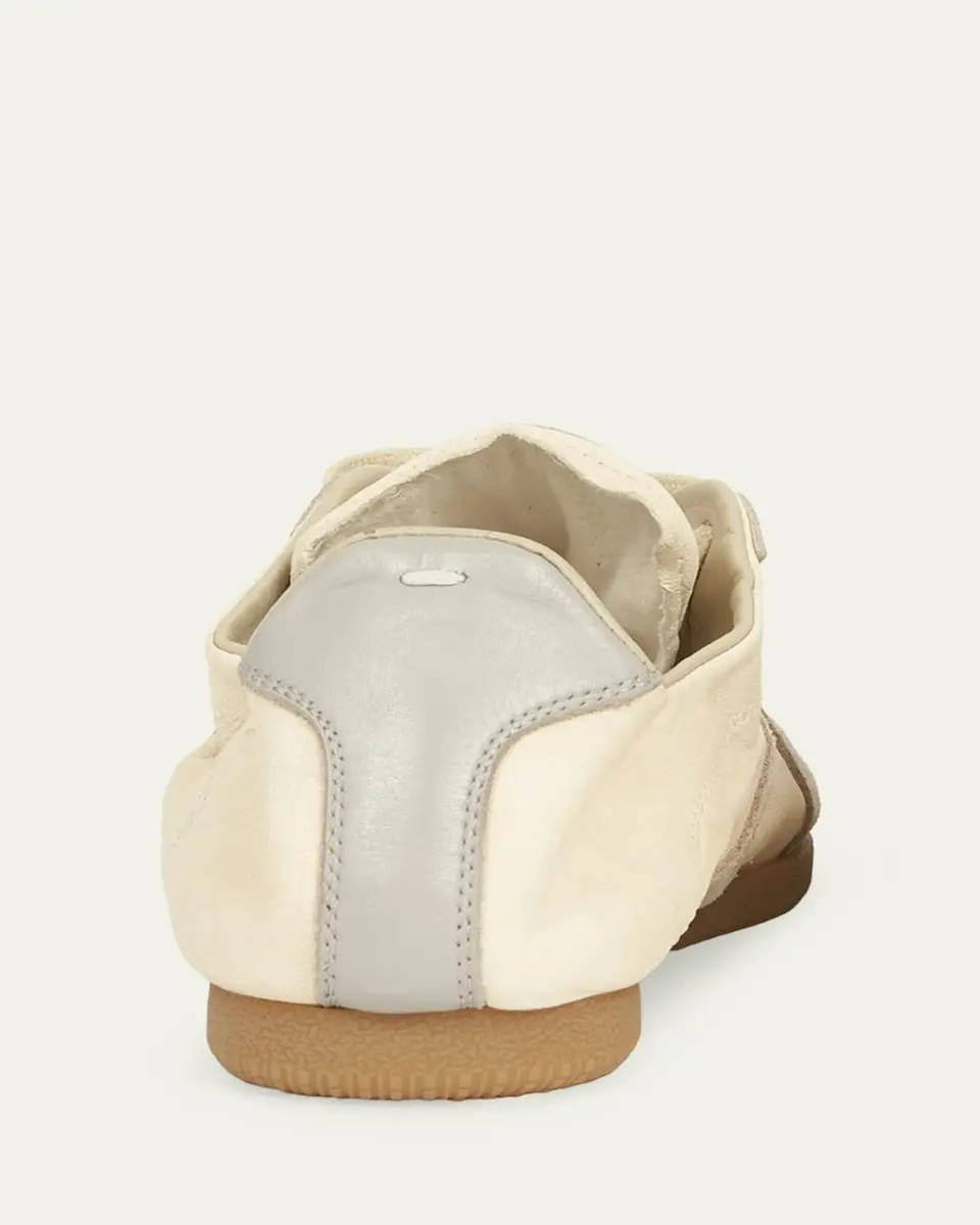 Maison Margiela Men's Replica Napa Leather and Suede Low-Top Sneakers | Thumbnail 3 Maison Margiela Men's Replica Napa Leather and Suede Low-Top Sneakers | Thumbnail 3
