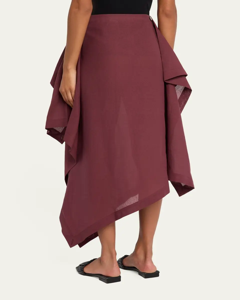Issey Miyake All Squares Layered Midi Skirt | Thumbnail 3