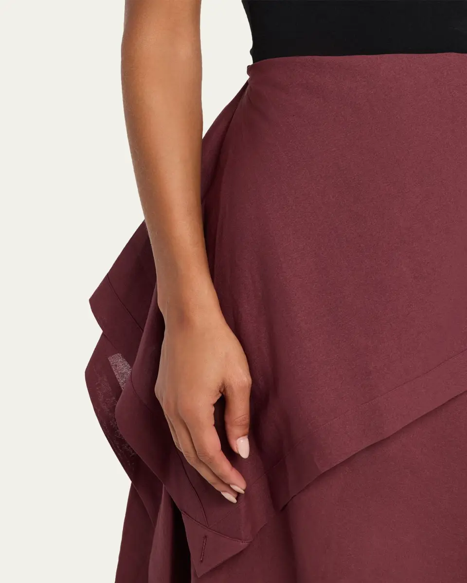 Issey Miyake All Squares Layered Midi Skirt | Thumbnail 5