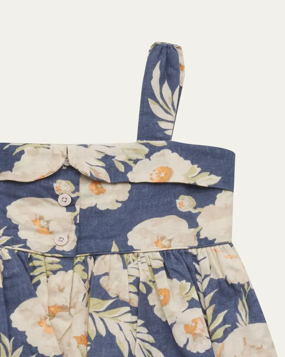 Ralph Lauren Girl's Floral Linen-Cotton Dress & Bloomers Set | Thumbnail 3 Ralph Lauren Girl's Floral Linen-Cotton Dress & Bloomers Set | Thumbnail 3