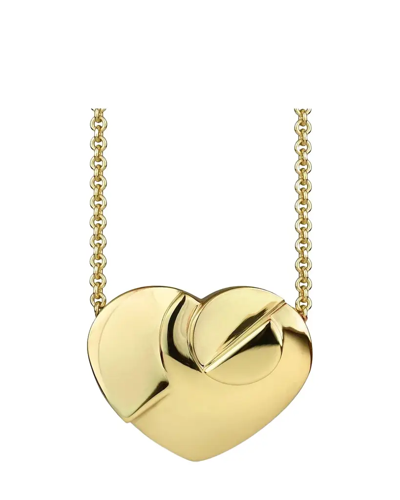 Paul Morelli 18K Yellow Gold Moderne Heart Pendant Necklace | Image 1 Paul Morelli 18K Yellow Gold Moderne Heart Pendant Necklace | Image 1
