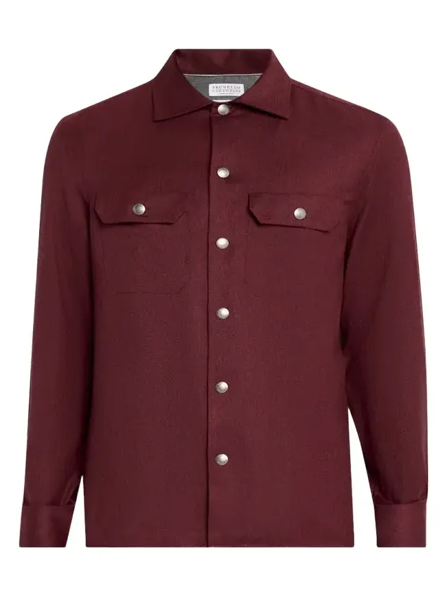 Men's Wool Snap-Front Overshirt Men's Wool Snap-Front Overshirt