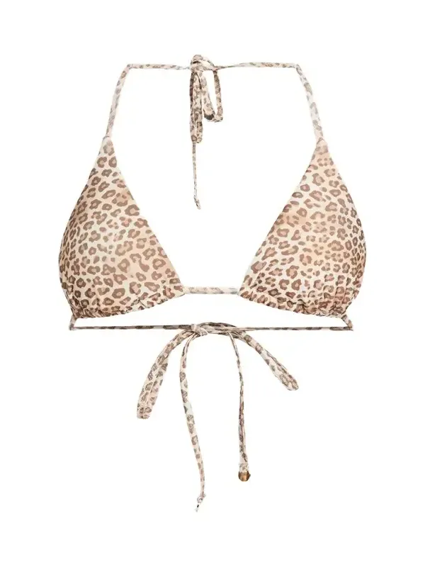 Nikoleta Leopard Triangle Bikini Top Nikoleta Leopard Triangle Bikini Top