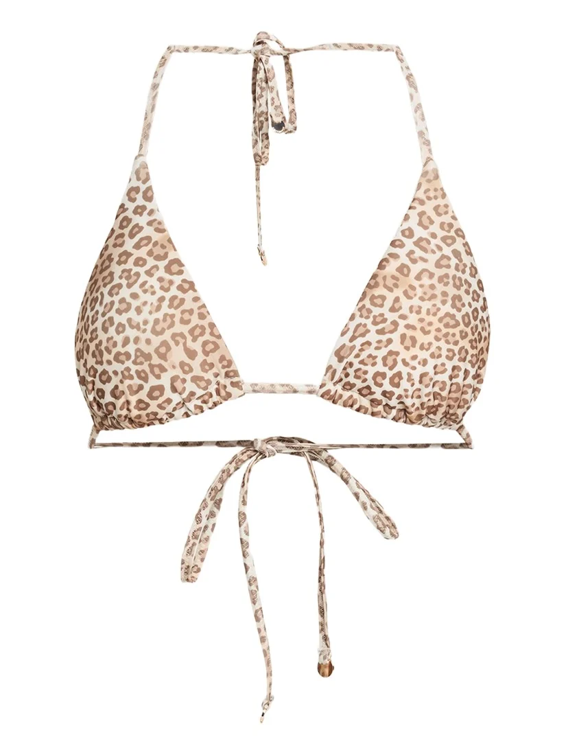 Nikoleta Leopard Triangle Bikini Top Nikoleta Leopard Triangle Bikini Top