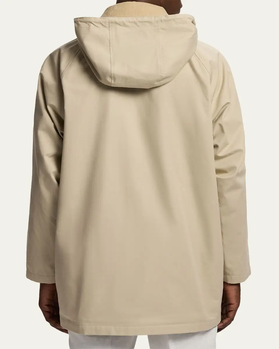 Ralph Lauren Purple Label Men's Ventile Twill Hooded Car Coat | Thumbnail 3